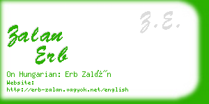 zalan erb business card